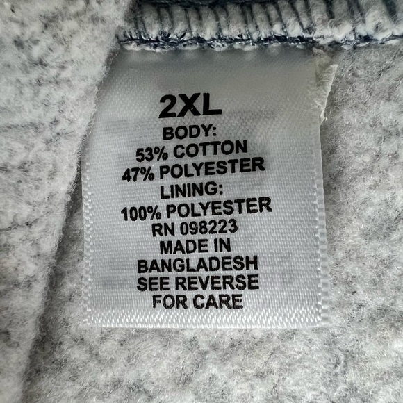 Magellan Mens Outdoor 2XL Gray Pullover Quarter Zip Classic Fit Stretch Sweater - Picture 2 of 8